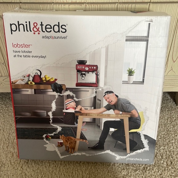 Phil and Teds Lobster Hook On High Chair New In Box, black. Never used. - Picture 1 of 4